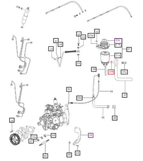 Mahindra Tractor  Fuel Filter Supply Line Banjo Washer Mahindra Direct Parts