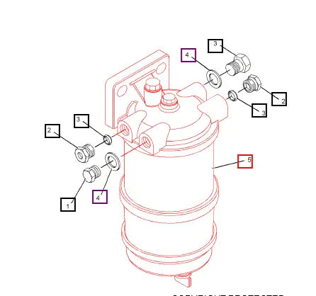 Mahindra Tractor Fuel Filter (Filter ONLY) 4415122 Mahindra Direct Parts