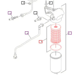 Mahindra Tractor Fuel Filter and O-Ring IR-1804 Mahindra Direct Parts
