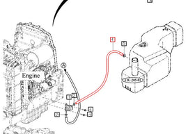 Mahindra Tractor Fuel Hose - Tank to Pump 12611113200 Mahindra Direct Parts