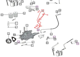 Mahindra Tractor Fuel Injection Line Set 006002406C91 Mahindra Direct Parts