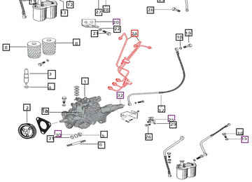 Mahindra Tractor Fuel Injection Line Set 006002406C91 Mahindra Direct Parts