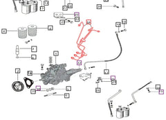 Mahindra Tractor Fuel Injection Line Set 006002406C91