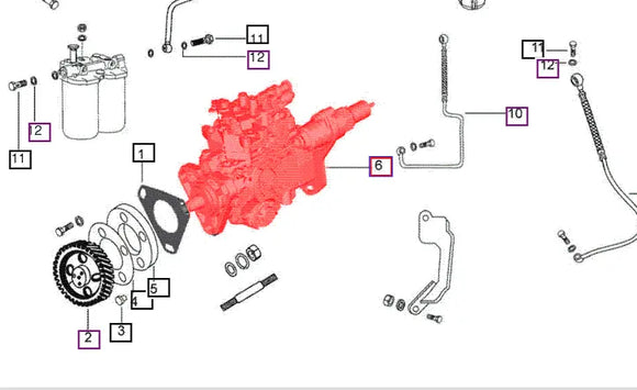 Mahindra Tractor Fuel Injection Pump 006002078B91 Mahindra