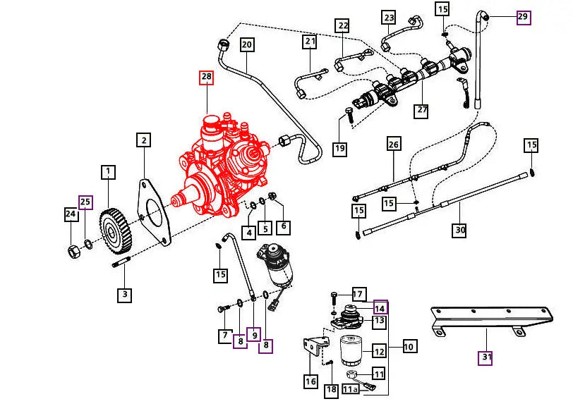 Mahindra Tractor Fuel Injection Pump 006013024H91 Mahindra Direct Parts