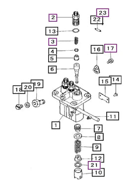 Mahindra Tractor Fuel Injection Pump 31B6503050 Mahindra Direct Parts