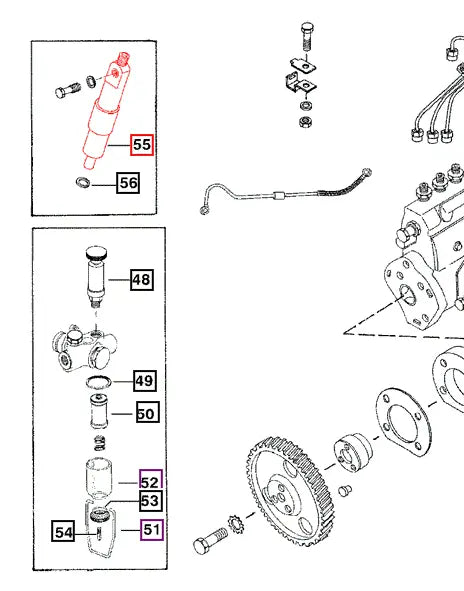 Mahindra Tractor Fuel Injector 005556525R91 Mahindra Direct Parts