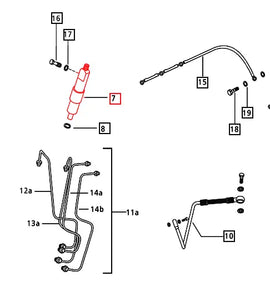 Mahindra Tractor Fuel Injector 006005712D91 Mahindra Direct Parts