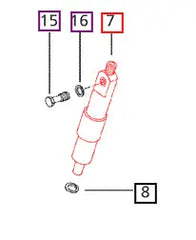Mahindra Tractor Fuel Injector 006006124B91
