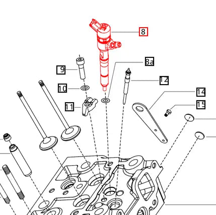 Mahindra Tractor Fuel Injector 006013026H1 Mahindra Direct Parts