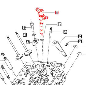 Mahindra Tractor Fuel Injector 006013026H1 Mahindra Direct Parts