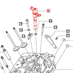 Mahindra Tractor Fuel Injector 006013026H1