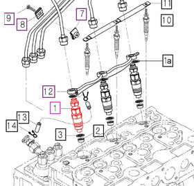 Mahindra Tractor Fuel Injector E6300-53005 Mahindra Direct Parts