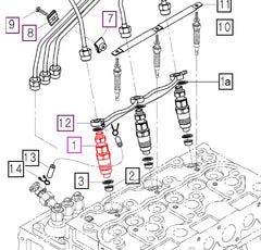 Mahindra Tractor Fuel Injector E6300-53005