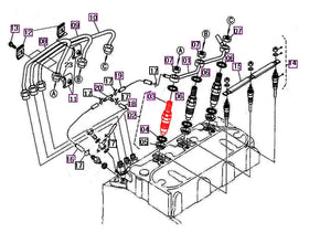 Mahindra Tractor Fuel Injector EA00000642A Mahindra Direct Parts