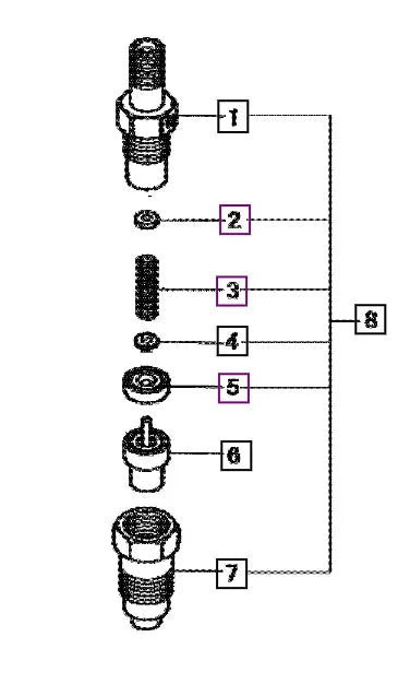 Mahindra Tractor Fuel Injector MM43594101 Mahindra