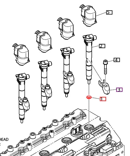 Mahindra Tractor Fuel Injector Seal Ring Spacer 401109-00074 Mahindra Direct Parts