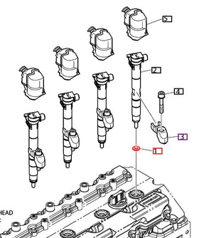 Mahindra Tractor Fuel Injector Seal Ring Spacer 401109-00074 Mahindra Direct Parts
