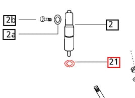 Mahindra Tractor Fuel Injector Washer 000020170E05 Mahindra Direct Parts