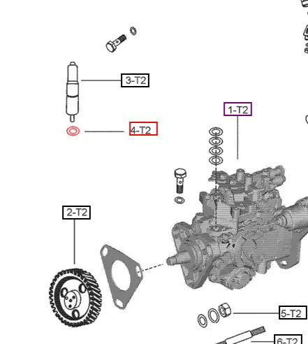 Mahindra Tractor Fuel Injector Washer 006000138F1 Mahindra Direct Parts