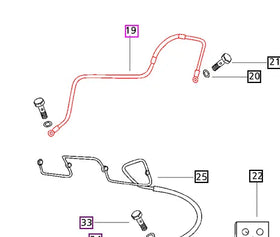 Mahindra Tractor Fuel Line - FIP to Tank (Tier 1) 005557072R94 Mahindra Direct Parts