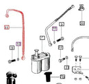 Mahindra Tractor Fuel Line - Filter to FIP 006002381C3 Mahindra Direct Parts
