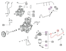 Mahindra Tractor Fuel Line - Fuel Tank to Fuel Filter E006007602F2 Mahindra Direct Parts