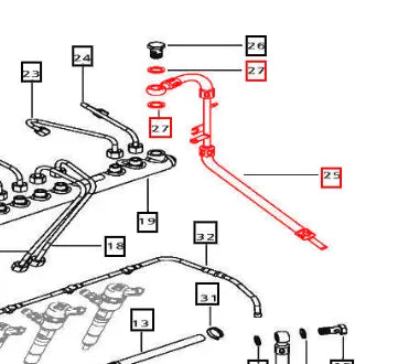 Mahindra Tractor Fuel Line Replacement Kit - Fuel Rail to Tank