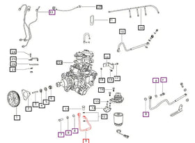 Mahindra Tractor Fuel Line Water Separator To Injection Pump 006007603F2 Mahindra