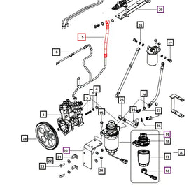 Mahindra Tractor Fuel Overflow Pipe 006021208D1 Mahindra Direct Parts