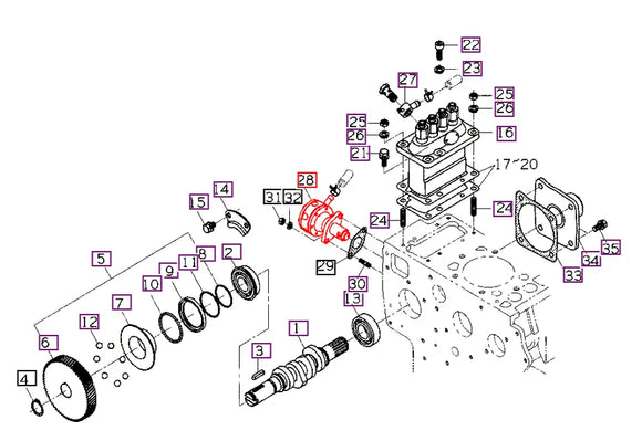 Mahindra Tractor Fuel Pump Assembly E577552031 Mahindra