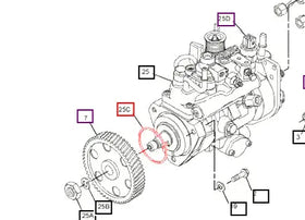 Mahindra Tractor Fuel Pump O-Ring 152-3968 Mahindra Direct Parts
