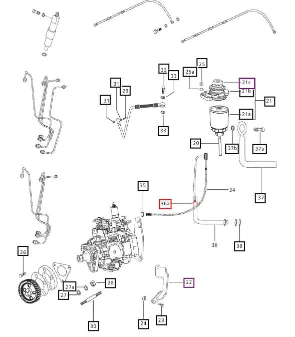 Mahindra Tractor Fuel Return Line Clip to Tank Hose Mahindra Direct Parts