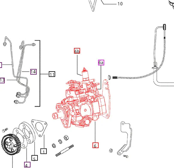 Mahindra Tractor Fuel Rotary Injection Pump 006005489D91 Mahindra Direct Parts