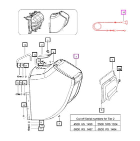 Mahindra Tractor Fuel Shut Off Cable 007601914C3 Mahindra Direct Parts