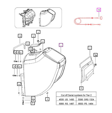 Mahindra Tractor Fuel Shut Off Cable 007601914C3 Mahindra Direct Parts