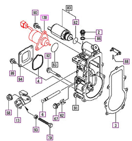 Mahindra Tractor Fuel Shut Off Stop Solenoid 12963077900 Mahindra Direct Parts
