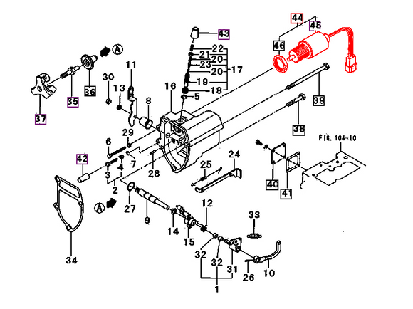 Mahindra Tractor Fuel Shut off Solenoid 30A8710044 Mahindra