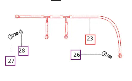 Mahindra Tractor Fuel Spill Pipe 006002393C1 Mahindra Direct Parts
