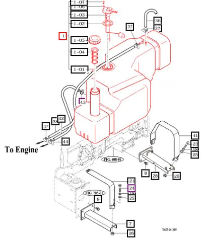 Mahindra Tractor Fuel Tank Assembly 17971110002 Mahindra Direct Parts