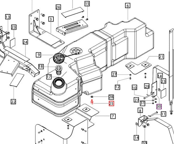 Mahindra Tractor Fuel Tank Drain Plug 001127926R1 Mahindra Direct Parts