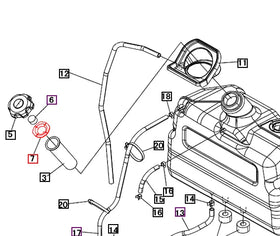 Mahindra Tractor Fuel Tank Filter Packing 09805030000 Mahindra Direct Parts