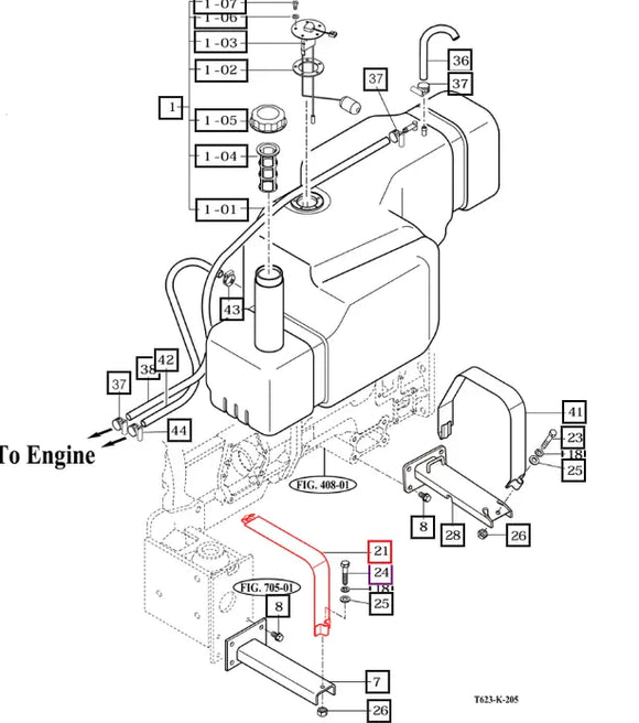 Mahindra Tractor Fuel Tank Front Band 17971114301GB Mahindra Direct Parts