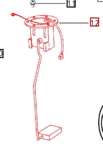 Mahindra Tractor Fuel Tank Level Sensor E007701110D91 Mahindra