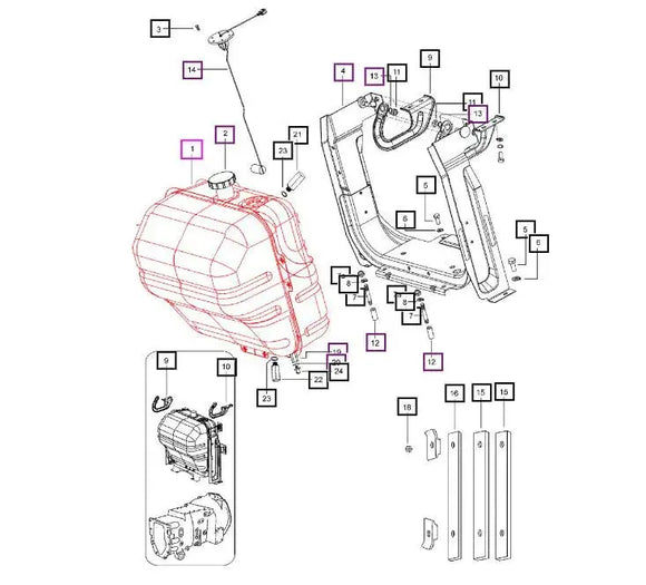 Mahindra Tractor Fuel Tank Mahindra