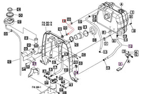 Mahindra Tractor Fuel Tank Vent Hose 19480341000 Mahindra