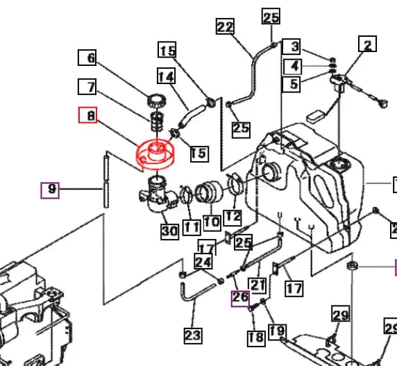 Mahindra Tractor Fuel Tray 19560108000 Mahindra Direct Parts