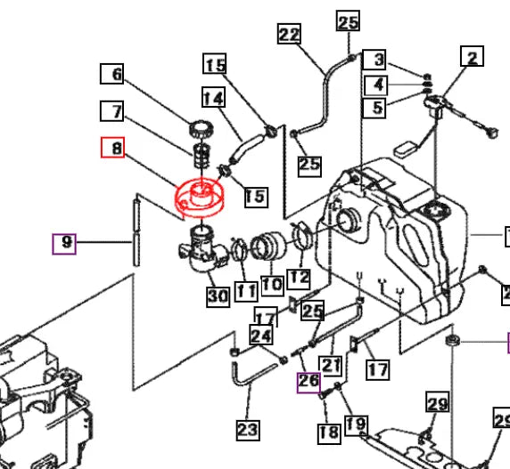 Mahindra Tractor Fuel Tray 19560108000 Mahindra Direct Parts