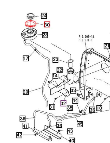 Mahindra Tractor Fuel Tray Seal 19480309000 Mahindra Direct Parts