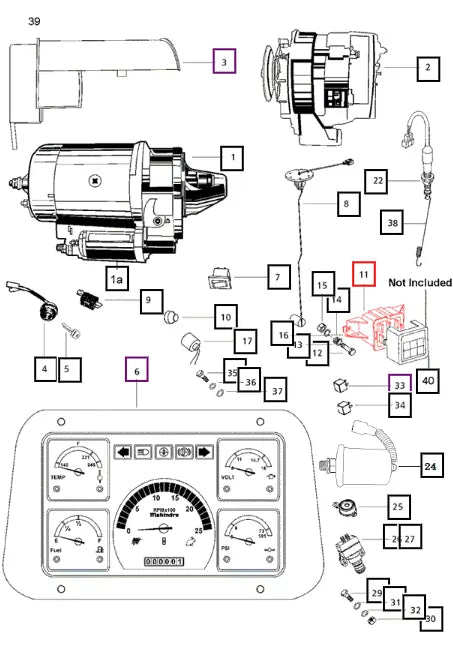 Mahindra Tractor Fuse Box 000060872M01 Mahindra